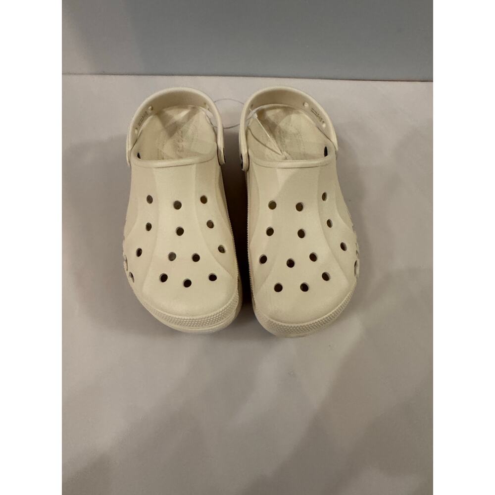 Crocs Women's Baya Platform Clog Sandal Color: Off White Sz 10 - Picture 3 of 7